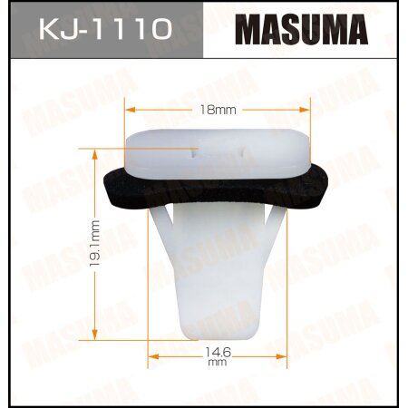 Retainer clip Masuma plastic, KJ-1110