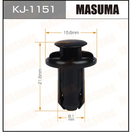 Retainer clip Masuma plastic, KJ-1151