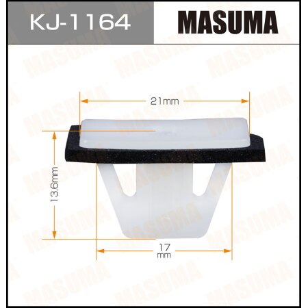 Retainer clip Masuma plastic, KJ-1164