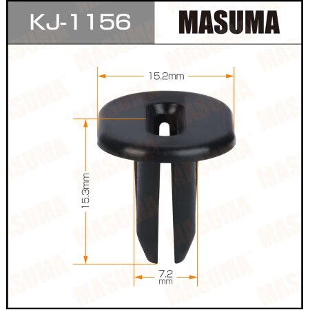 Retainer clip Masuma plastic, KJ-1156