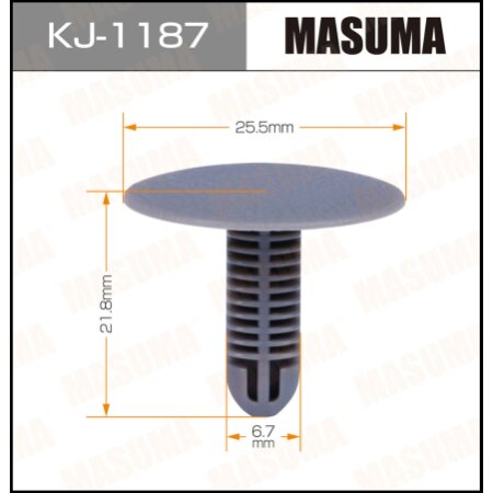 Retainer clip Masuma plastic, KJ-1187