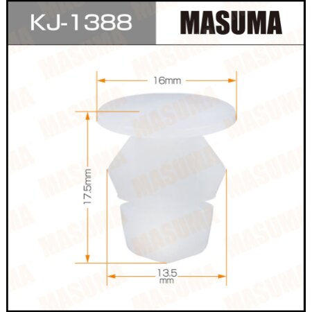 Retainer clip Masuma plastic, KJ-1388