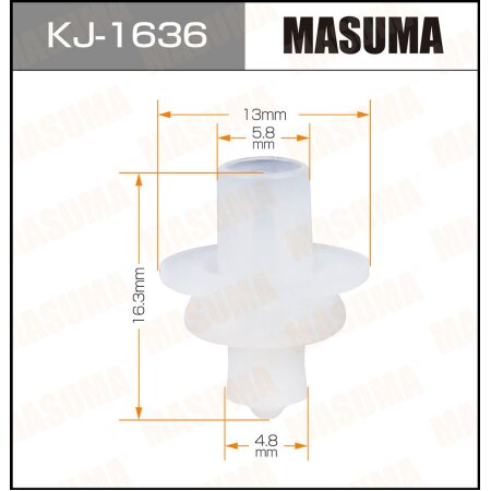 Retainer clip Masuma plastic, KJ-1636