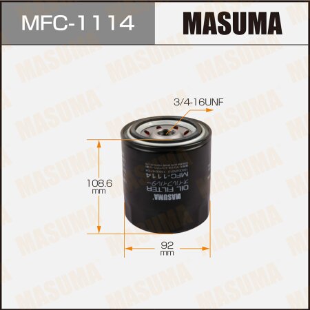 Oil filter Masuma, MFC-1114