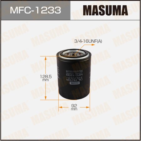 Oil filter Masuma, MFC-1233