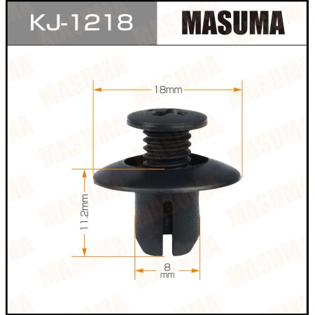 Retainer clip Masuma plastic, KJ-1218