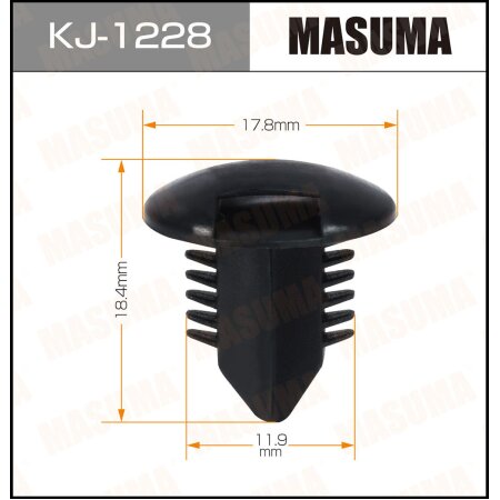 Retainer clip Masuma plastic, KJ-1228