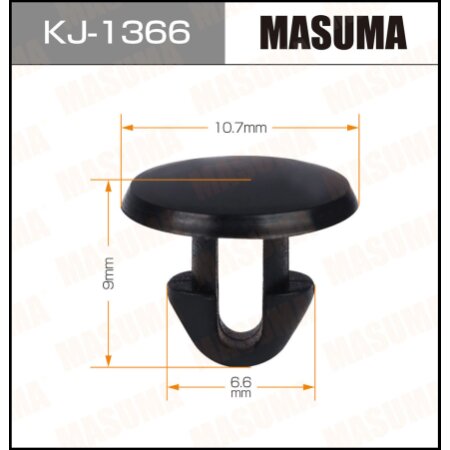 Retainer clip Masuma plastic, KJ-1366