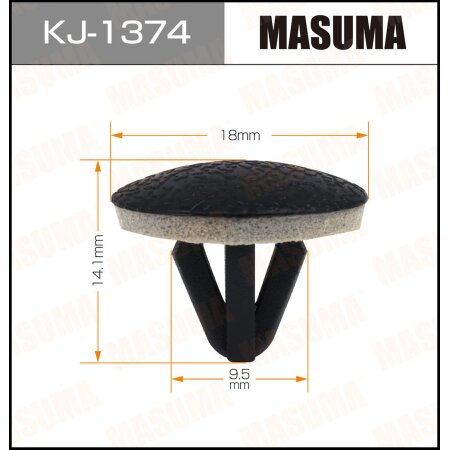 Retainer clip Masuma plastic, KJ-1374