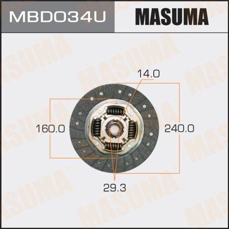 Clutch disc Masuma, MBD034U