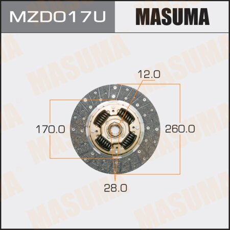 Clutch disc Masuma, MZD017U