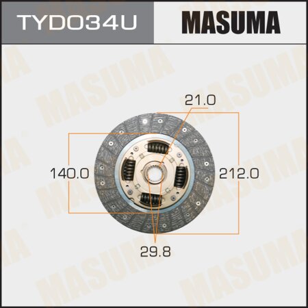 Clutch disc Masuma, TYD034U