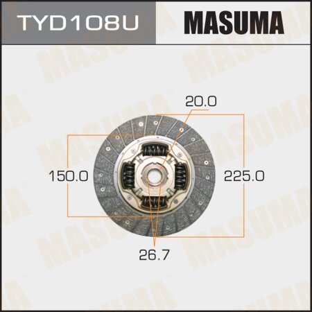 Clutch disc Masuma, TYD108U