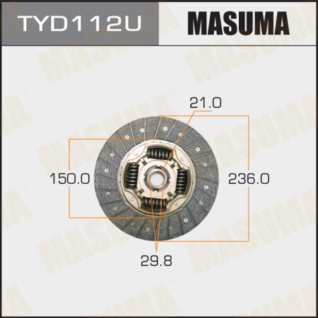 Clutch disc Masuma, TYD112U