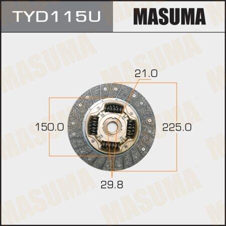 Clutch disc Masuma, TYD115U