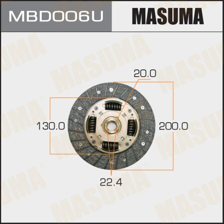 Clutch disc Masuma, MBD006U