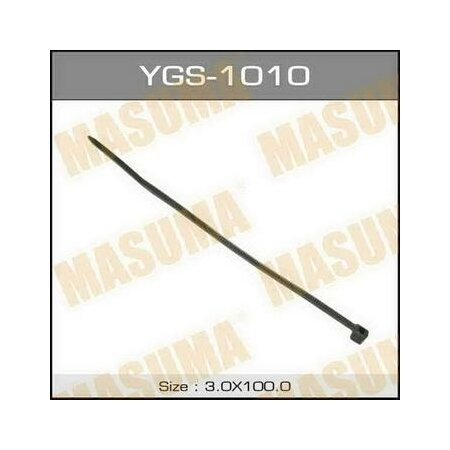 Clamp (plastic) Masuma, black 3х100 (set of 100pcs), YGS-1010