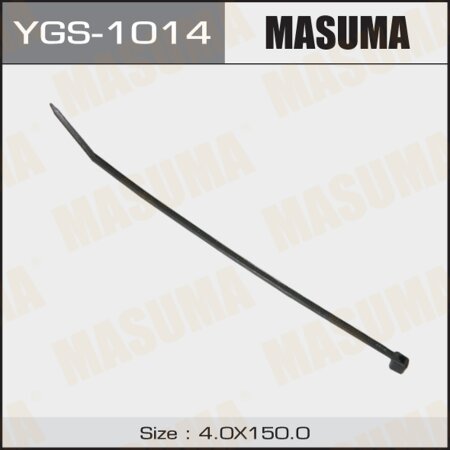 Clamp (plastic) Masuma, black 4х150 (set of 100pcs), YGS-1014