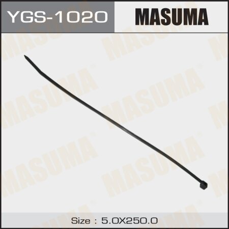 Clamp (plastic) Masuma, black 5х250 (set of 100pcs), YGS-1020