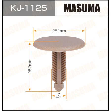 Retainer clip Masuma plastic, KJ-1125