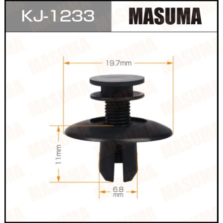 Retainer clip Masuma plastic, KJ-1233