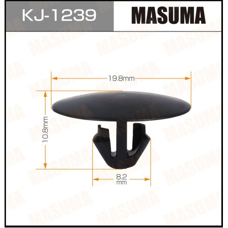 Retainer clip Masuma plastic, KJ-1239