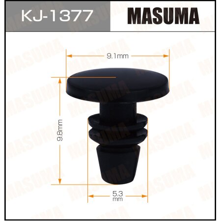 Retainer clip Masuma plastic, KJ-1377