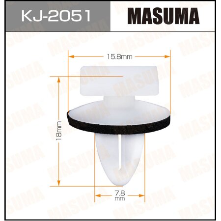 Retainer clip Masuma plastic, KJ-2051