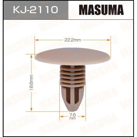 Retainer clip Masuma plastic, KJ-2110