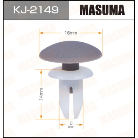 Retainer clip Masuma plastic, KJ-2149