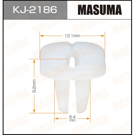 Retainer clip Masuma plastic, KJ-2186