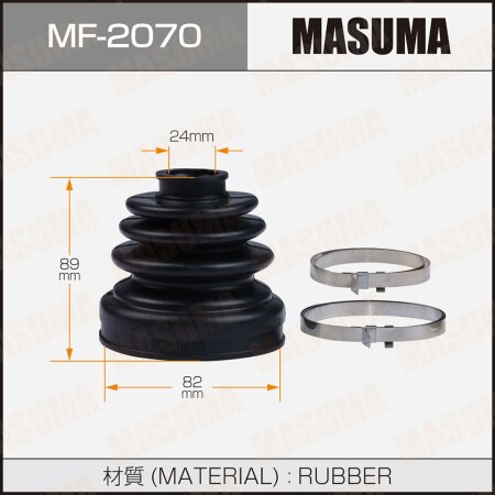 CV Joint boot Masuma (rubber), MF-2070
