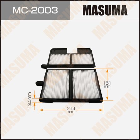 Cabin air filter Masuma, MC-2003