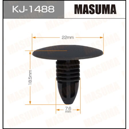 Retainer clip Masuma plastic, KJ-1488