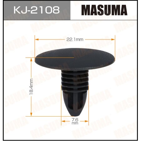 Retainer clip Masuma plastic, KJ-2108