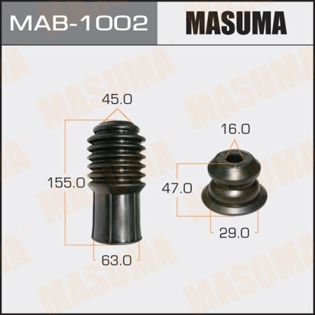 Shock absorber boot Masuma universal, bump stop D=16, H=47, MAB-1002