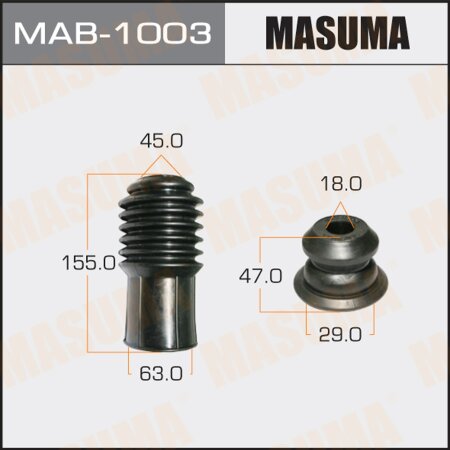 Shock absorber boot Masuma universal, bump stop D=18, H=47, MAB-1003