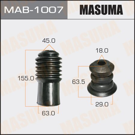 Shock absorber boot Masuma universal, bump stop D=18, H=63.5, MAB-1007