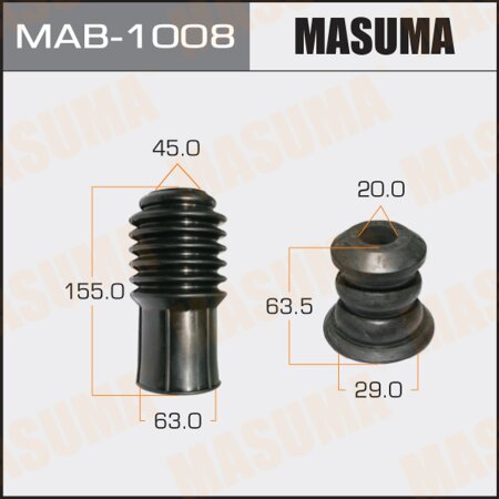 Shock absorber boot Masuma universal, bump stop D=20, H=63.5, MAB-1008