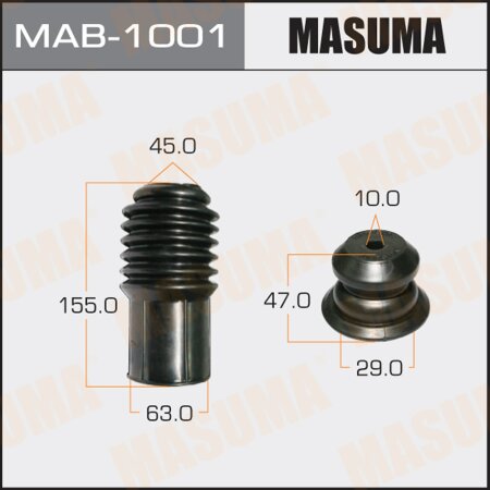 Shock absorber boot Masuma universal, bump stop D=10, H=47, MAB-1001