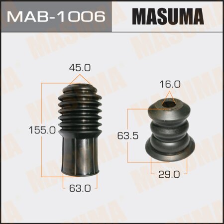 Shock absorber boot Masuma universal, bump stop D=16, H=63.5, MAB-1006