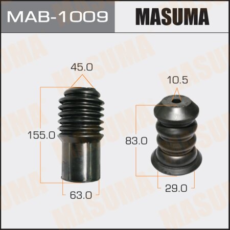 Shock absorber boot Masuma universal, bump stop D=10.5, H=83, MAB-1009