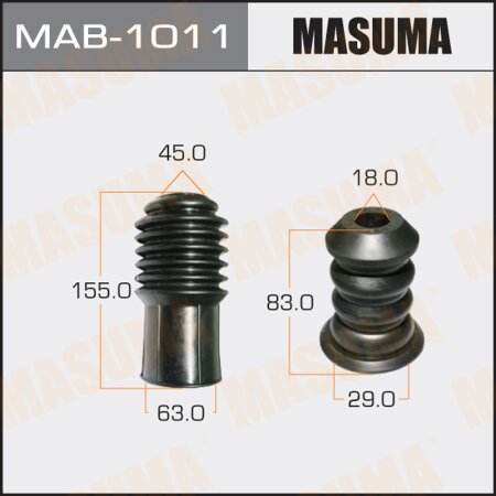 Shock absorber boot Masuma universal, bump stop D=18, H=83, MAB-1011