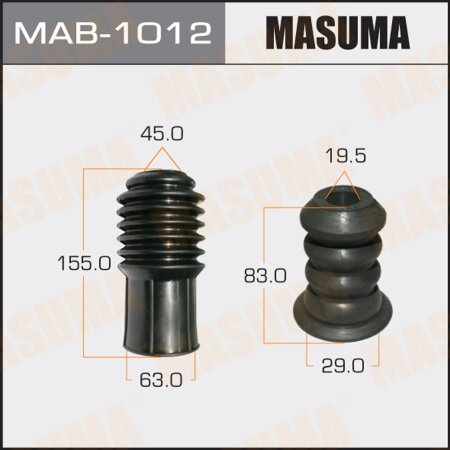 Shock absorber boot Masuma universal, bump stop D=19.5, H=84, MAB-1012