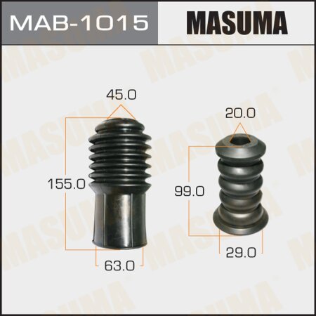 Shock absorber boot Masuma universal, bump stop D=20, H=99, MAB-1015