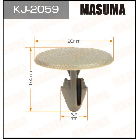 Retainer clip Masuma plastic, KJ-2059