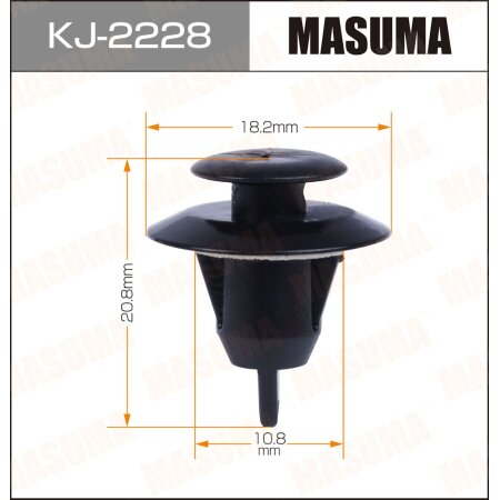 Retainer clip Masuma plastic, KJ-2228