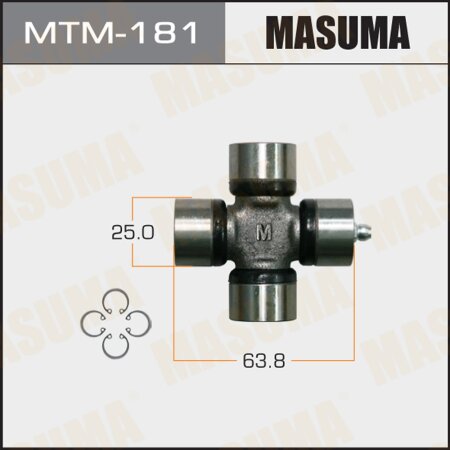 Driveshaft U-joint Masuma 25x63.8 , MTM-181