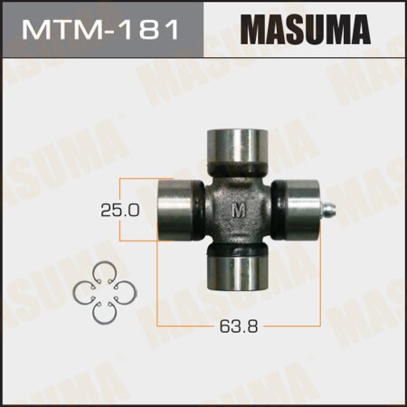 Driveshaft U-joint Masuma 25x63.8, MTM-181