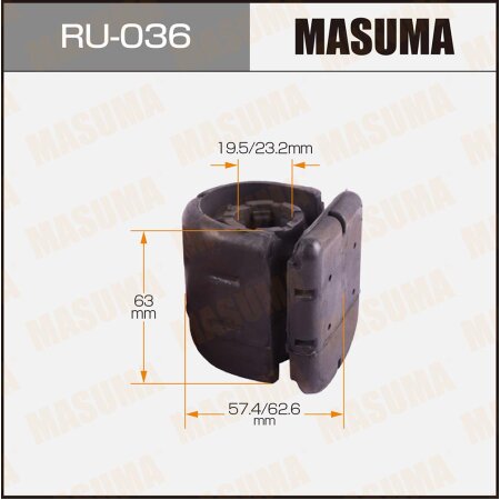 Silent block suspension bush Masuma, RU-036